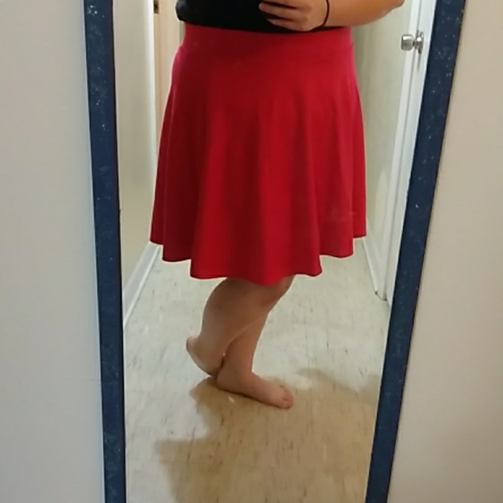 Torrid hot pink skater skirt